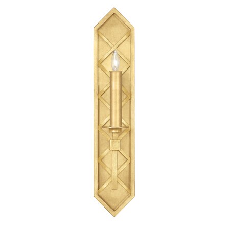 Fine Art Lamps Cienfuegos Wall Sconce, 1-Light, Gold Leaf, 5"W (889550-SF3 NKY4) 889550-SF3